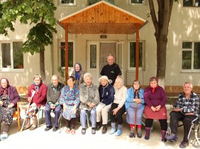 From the heart to the Seniors Center in Getlova village