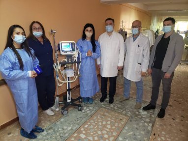 These days, the intensive care unit of the Institute of Mother and Child received a new medical ventilator.